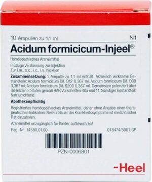 ACIDUM FORMICICUM INJEEL Ampullen