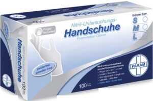 HANDSCHUHE Einmal Nitril L blau