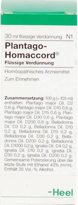 PLANTAGO HOMACCORD Tropfen