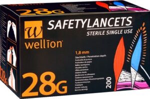 WELLION Safetylancets 28 G Sicherheitseinmallanz.