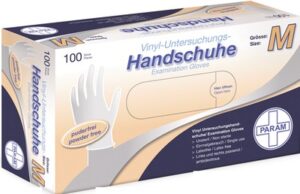 HANDSCHUHE Einmal Vinyl puderfrei M