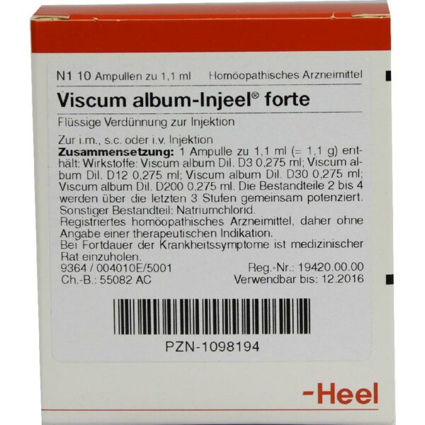 VISCUM ALBUM INJEEL forte Ampullen