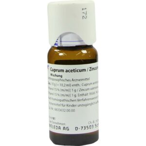 CUPRUM ACETICUM/Zincum valerianicum Dilution