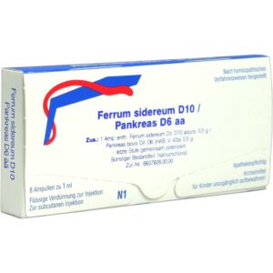 FERRUM SIDEREUM D 10/Pankreas D 6 aa Ampullen