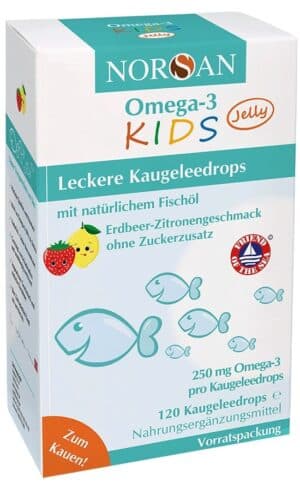 NORSAN Omega-3 KIDS Jelly Fischöl Dragees Vorratspackung