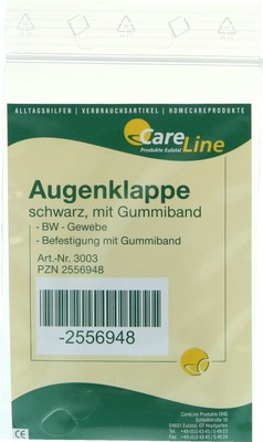 AUGENKLAPPE mit Gummiband schwarz