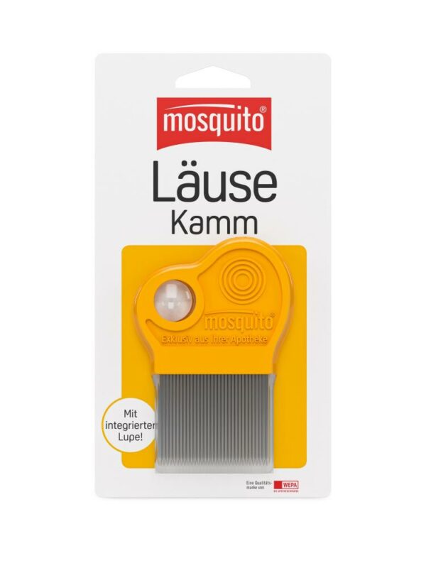 MOSQUITO Nissenkamm Metall mit Lupe