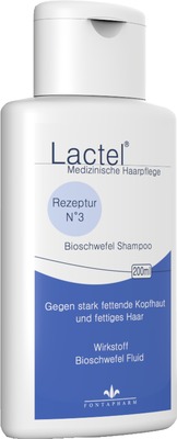 LACTEL Nr.3 Shampoo gegen stark fetten.Kopfhaut