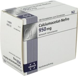 CALCIUMACETAT NEFRO 950 mg Filmtabletten