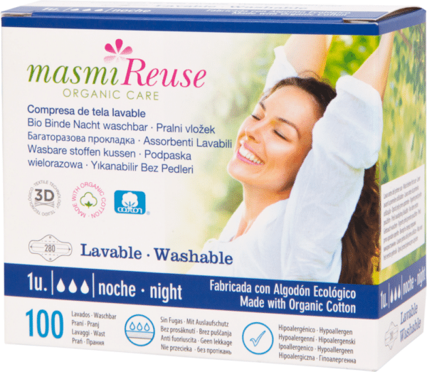 masmi Reuse Bio Binde Nacht waschbar