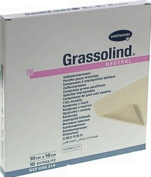 GRASSOLIND Salbenkompressen 10x10 cm steril