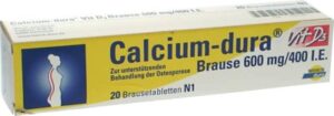 Calcium-dura Vit D3 Brause 600mg/400 I.E.