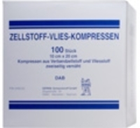 ZELLSTOFF VLIES KOMPRESSEN 10x20 cm unsteril