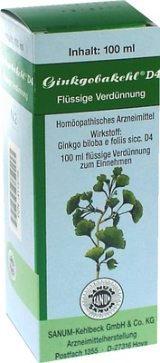 GINKGOBAKEHL D 4 Tropfen