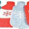 WÄRMFLASCHE Gummi 2 l mit Rollkragenpullover Bezug
