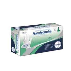 HANDSCHUHE Einmal Latex gepudert M