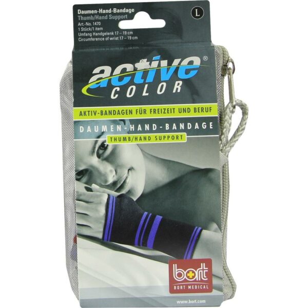 BORT ActiveColor Daumen Hand Band.large schwarz