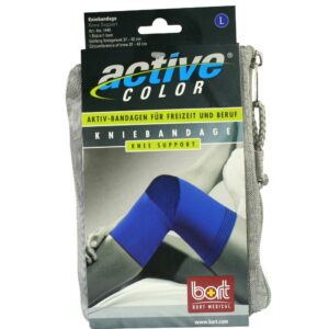 BORT ActiveColor Kniebandage large blau