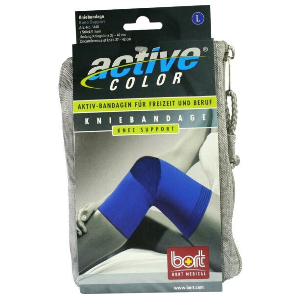 BORT ActiveColor Kniebandage large blau