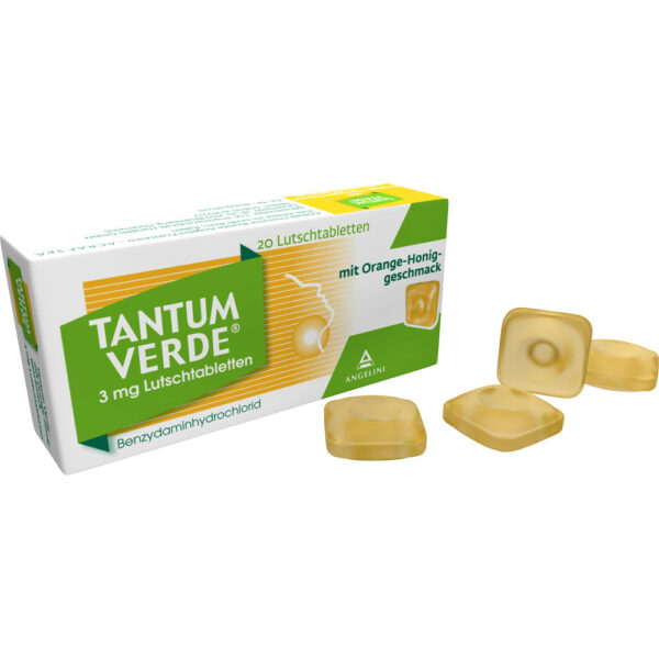 Tantum Verde 3 mg mit Orange-Honiggeschmack