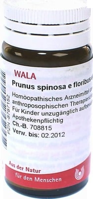 Prunus spinosa e floribus et summitatibus Gl D2