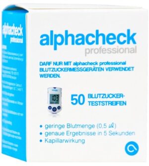 ALPHACHECK professional Blutzuckerteststreifen