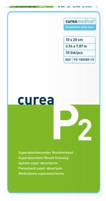 CUREA P2 superabsorb.Wundverband 10x20 cm
