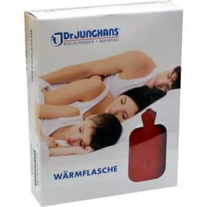 WÄRMFLASCHE 2 l mit Bezug rot