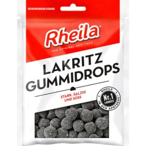 RHEILA Lakritz Gummidrops mit Zucker