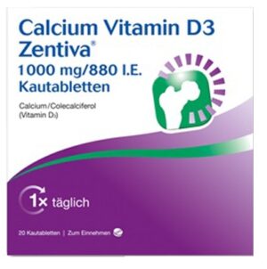 Calcium  Vitamin D3 Zentiva 1000mg/880 I.E.