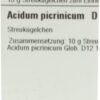 ACIDUM PICRINICUM D 12 Globuli