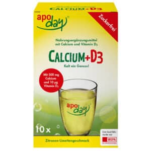 Apoday Calcium + D3 Zitrone-Limette zuckerfrei