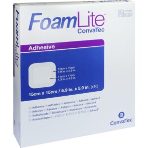 FOAM LITE ConvaTec adhäsiv PU-Schaumverb.15x15 cm