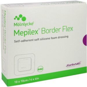 MEPILEX Border Flex Schaumverb.haftend 10x10 cm
