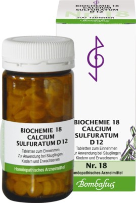 BIOCHEMIE 18 Calcium sulfuratum D 12 Tabletten