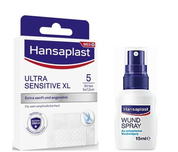 Hansaplast ULTRA SENSITIVE XL Pflasterstrips 5x7