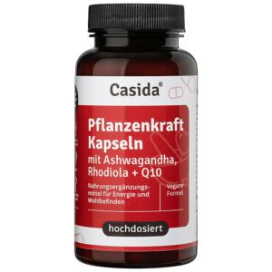 Casida Pflanzenkraft Kapseln mit Ashwagandha Rhodiola+Q10