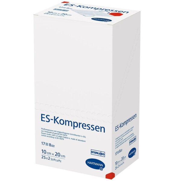 ES-KOMPRESSEN steril 10x20 cm 8fach