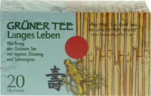 GRÜNER TEE+Ingwer+Ginseng Filterbeutel