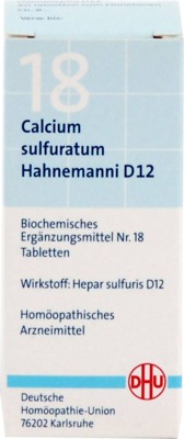 BIOCHEMIE DHU 18 Calcium sulfuratum D 12 Tabletten