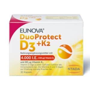 EUNOVA DuoProtect D3+K2 4.000 I.E./80 µg