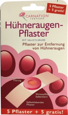 CARNATION Hühneraugen-Pflaster 5+5 gratis