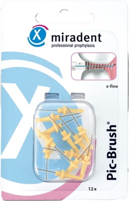 miradent Pic-Brush x-fine Ersatzbürsten gelb
