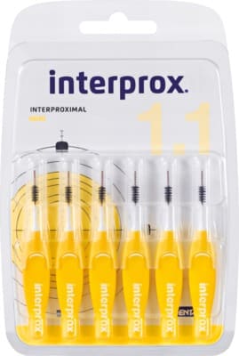 INTERPROX reg mini gelb Interdentalbürste Blister