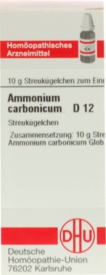 AMMONIUM CARBONICUM D 12 Globuli