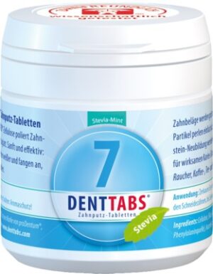 DENTTABS Zahnputztabletten stevia-mint