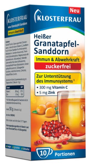 KLOSTERFRAU Heißer Granatapfel-Sanddorn zuckerfrei