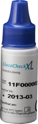 GLUCO CHECK XL Kontrolllösung hoch