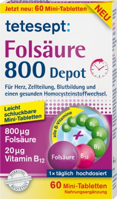 tetesept Folsäure 800 Depot