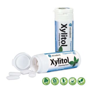 MIRADENT Zahnpflegekaugummi Xylitol Pfefferminz